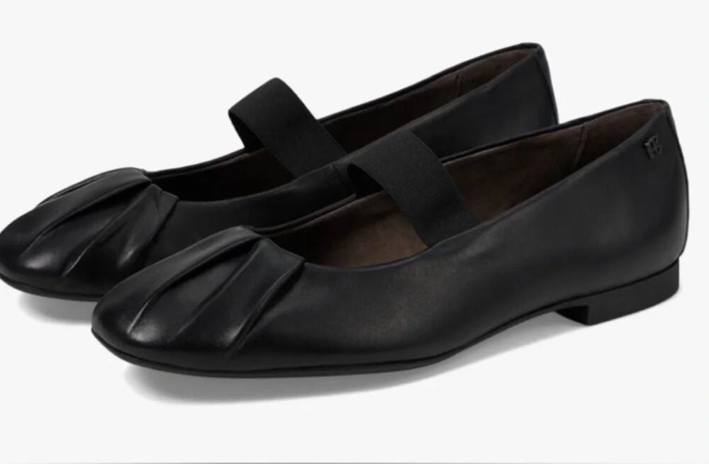 Paul Green Vail Mary Jane Flat 7.5 US 5 UK Black Leather Ballet Prep Y2K Comfort